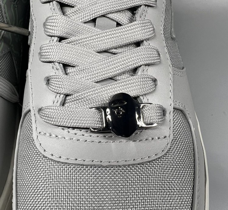 Bape Bape Sta 1 Text Code Camo Gray - Size 11