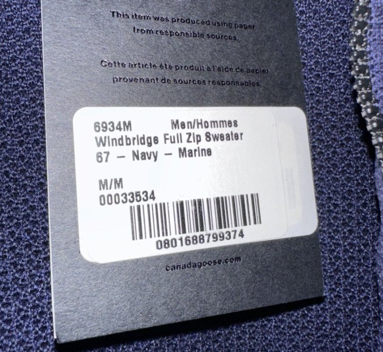 Canada Goose WindBridge Full Zip Sweater Jacket