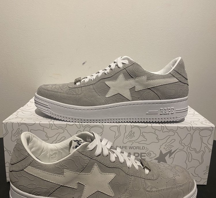 Bape Bapesta Solebox Light Grey