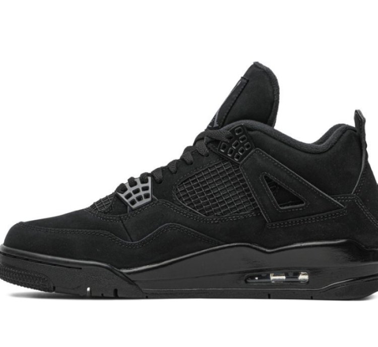 Mens Wmns Air Jordan 4 Retro Black Cat 2020 CU1110 010 / 408452 010