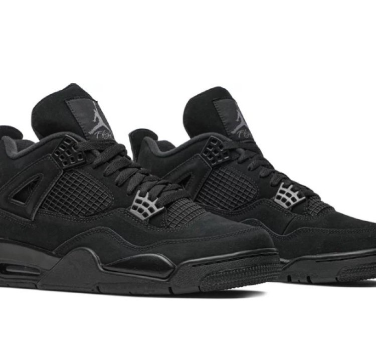 Mens Wmns Air Jordan 4 Retro Black Cat 2020 CU1110 010 / 408452 010