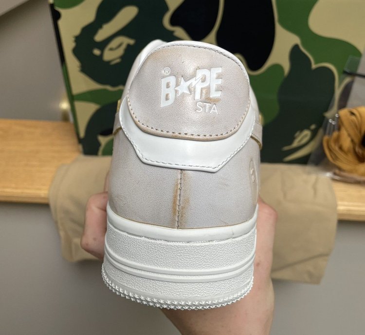 Bape Beige Sta 5 Sneakers