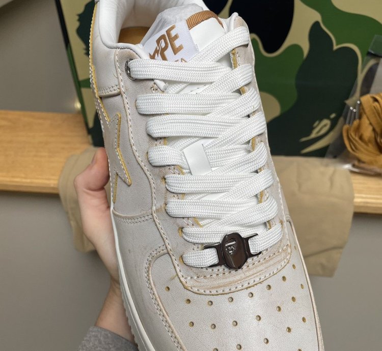 Bape Beige Sta 5 Sneakers