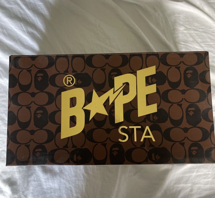Bape Coach Bapesta White Multi