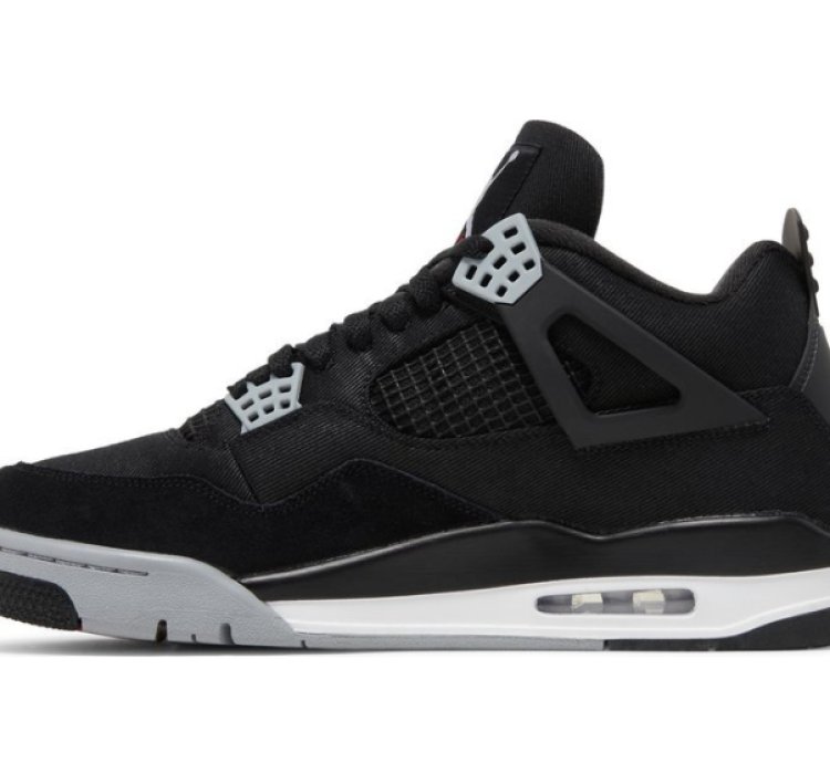 Mens Wmns Air Jordan 4 Retro SE Black Canvas DH7138 006 / DV0553 006