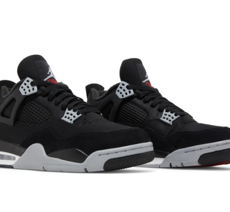Mens Wmns Air Jordan 4 Retro SE Black Canvas DH7138 006 / DV0553 006