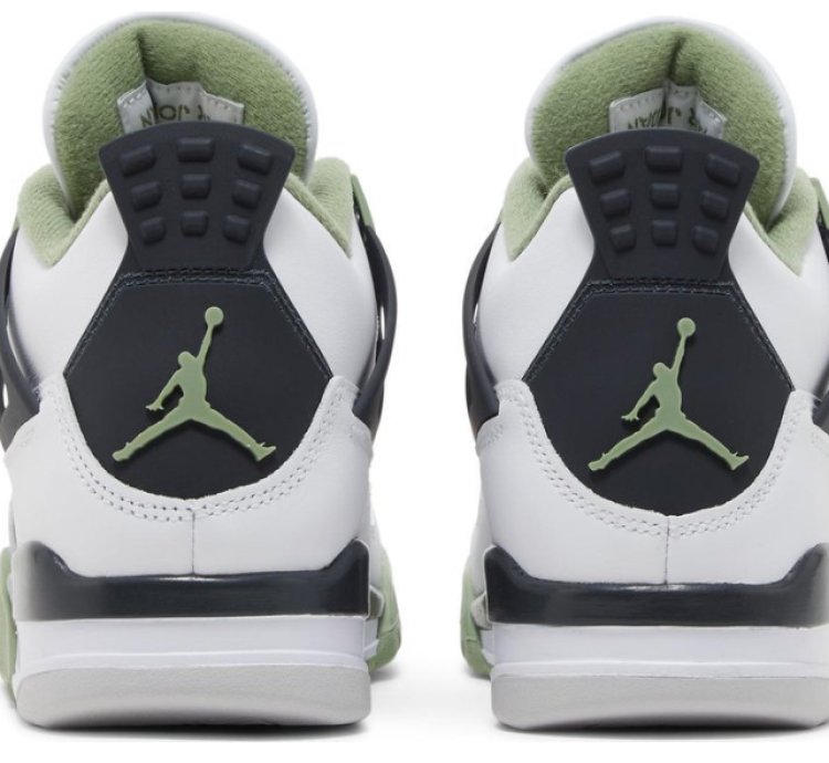 Mens Wmns Air Jordan 4 Retro Seafoam AQ9129 103