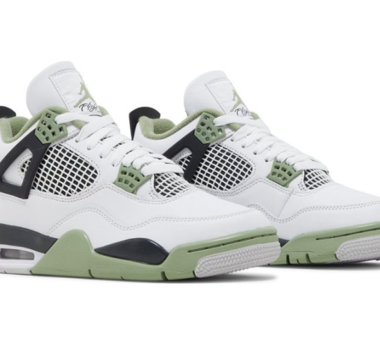 Mens Wmns Air Jordan 4 Retro Seafoam AQ9129 103