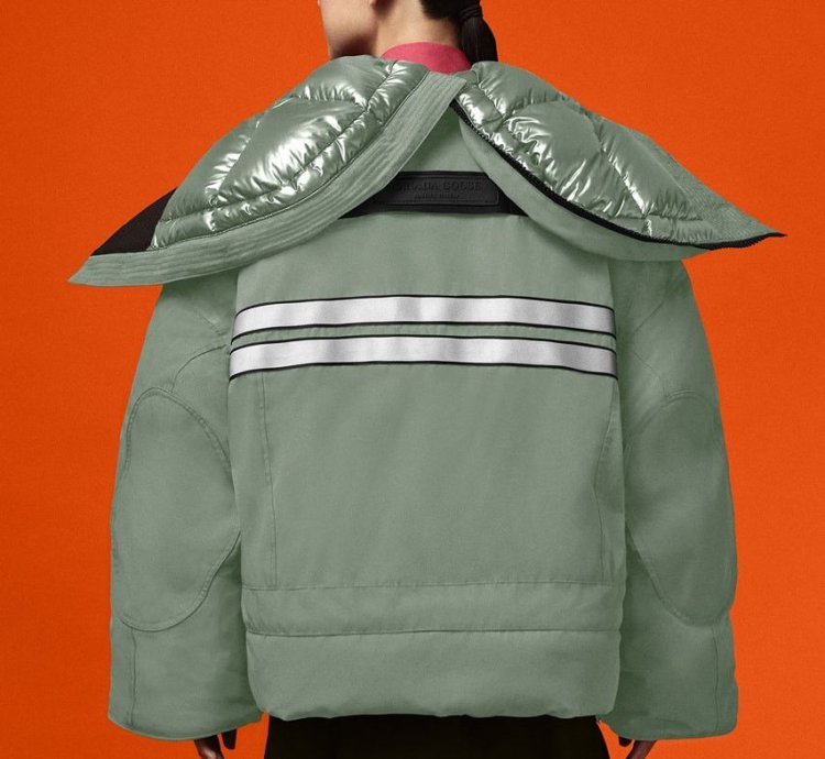Green Snow Mantra Cropped Jacket