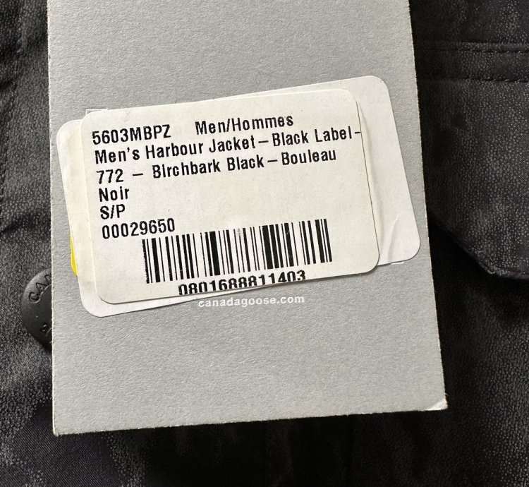 Harbour Jacket Birchbark Black Reflective RARE BNWT