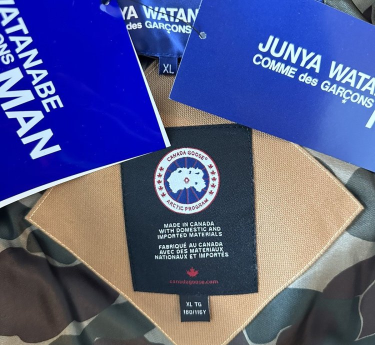 Junya Watanabe MAN Canada Goose Hooded Padded Parka XL