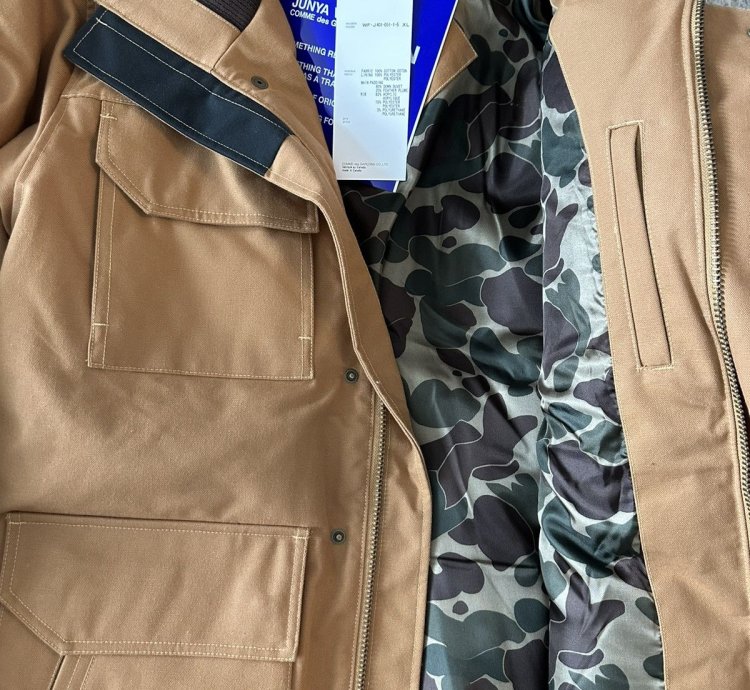 Junya Watanabe MAN Canada Goose Hooded Padded Parka XL