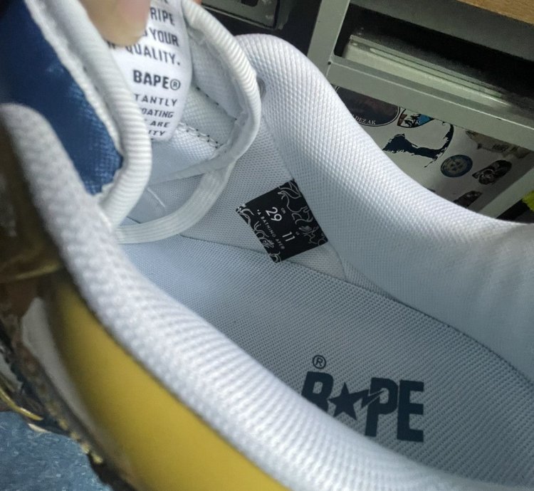 BAPE LOW TOP SNEAKERS