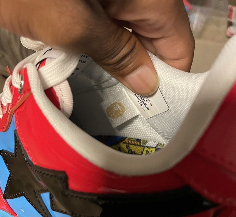 Bape Marvel Comics Spider Man Bapesta