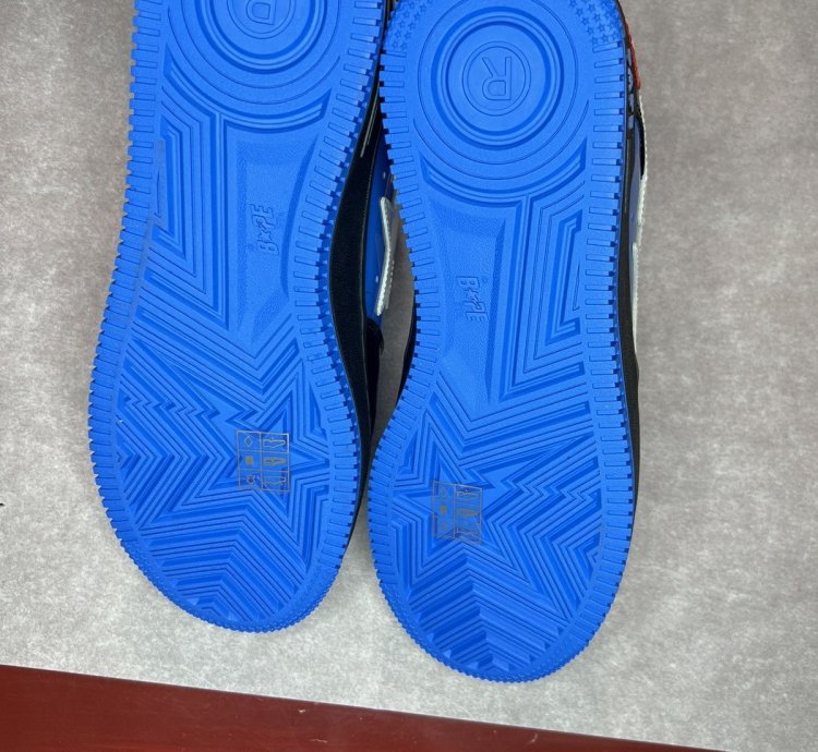 Bape Marvel Comics Venom Blue Black Bapesta