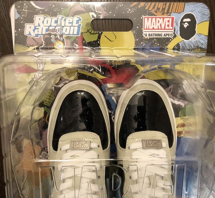 Bape Marvel Rocket Raccoon Bapesta