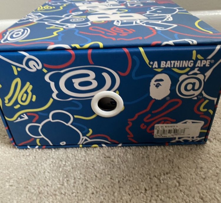 Bape Medicom Toy Bearbrick Blue Camo Bape Sta Low Size 12