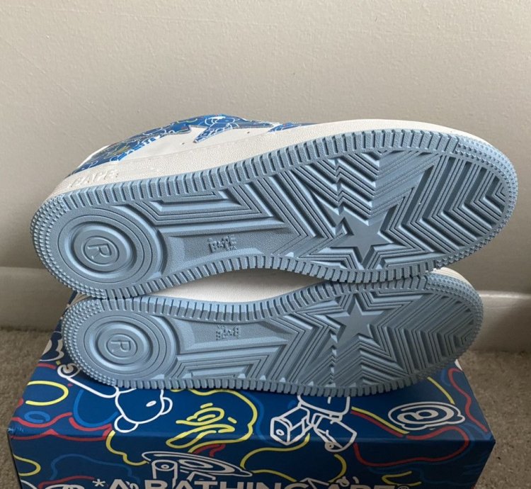 Bape Medicom Toy Bearbrick Blue Camo Bape Sta Low Size 12