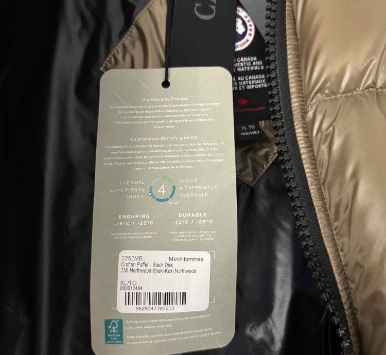 Men Crofton Black Label Puffer Jacket Northwood khaki