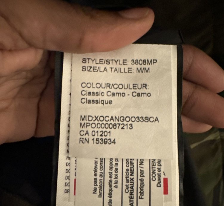 MENS CANADA GOOSE PARKA