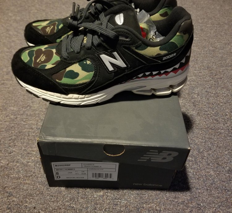 Bape New Balance 2002r Black Camo