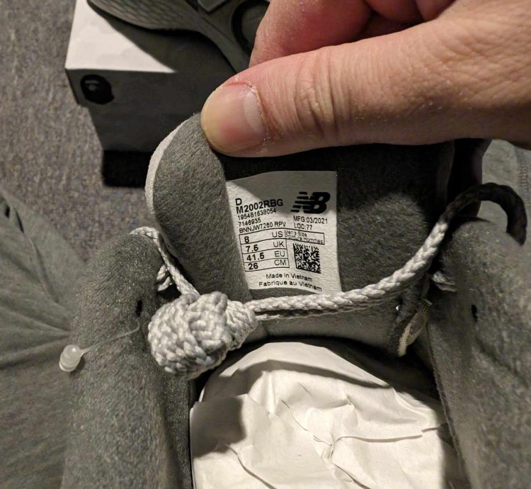 Bape New Balance 2002r Grey