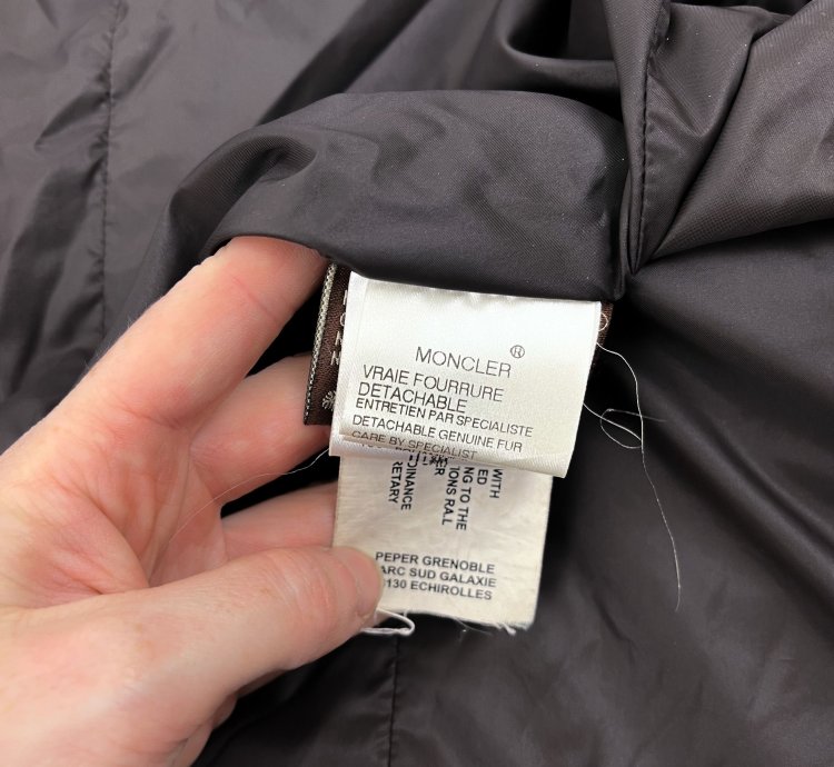 Moncler brown puffer jacket