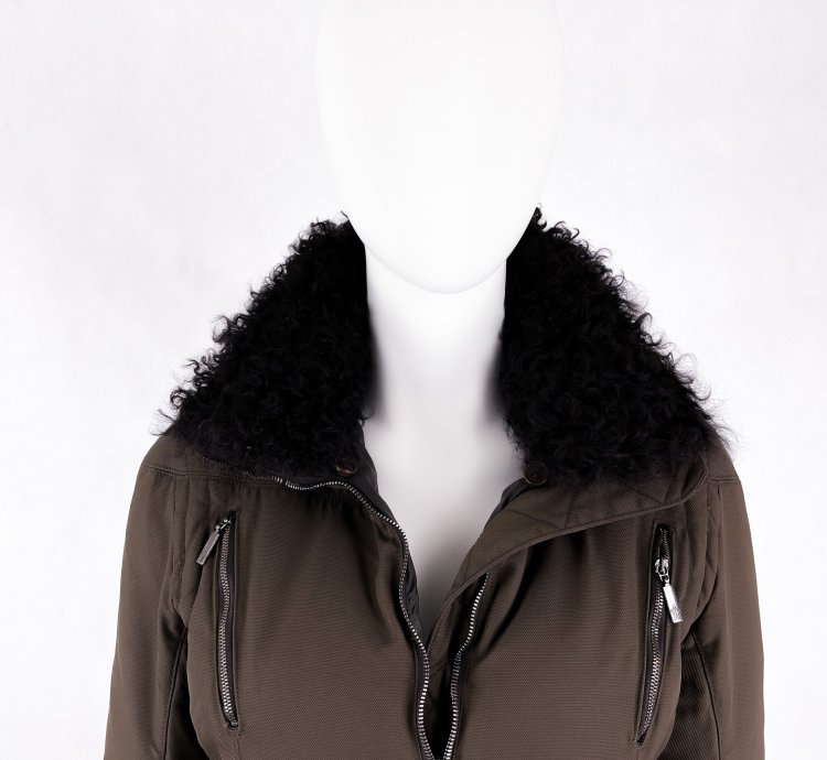 Moncler brown puffer jacket