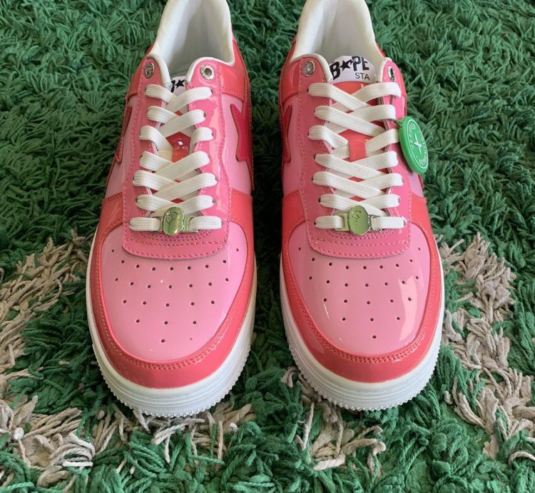 Bape Pink Bapestas