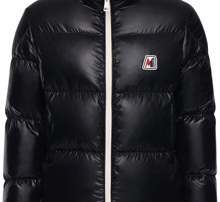 Moncler Chartreuse Down Jacket Black Men Size 4
