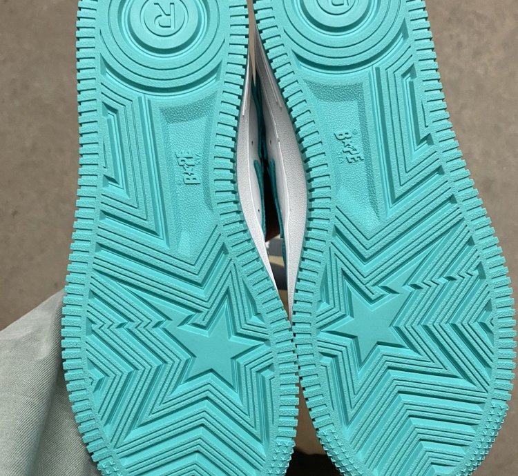 Bape Premium leather bapesta green