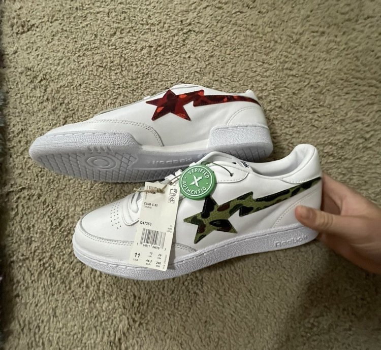 Bape Reebok Club 85