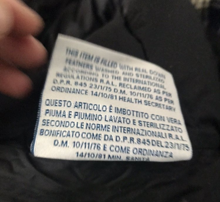 Moncler down jacket size 1 brand new