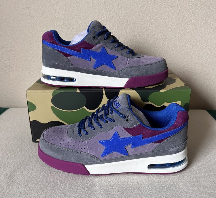 Bape Road Sta M2 Sneakers in Purple Blue