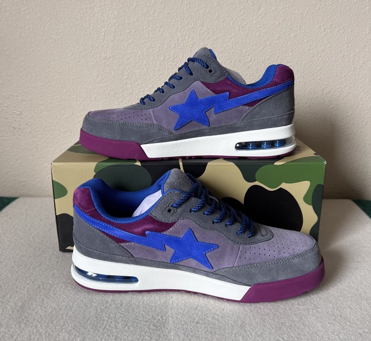 Bape Road Sta M2 Sneakers in Purple Blue