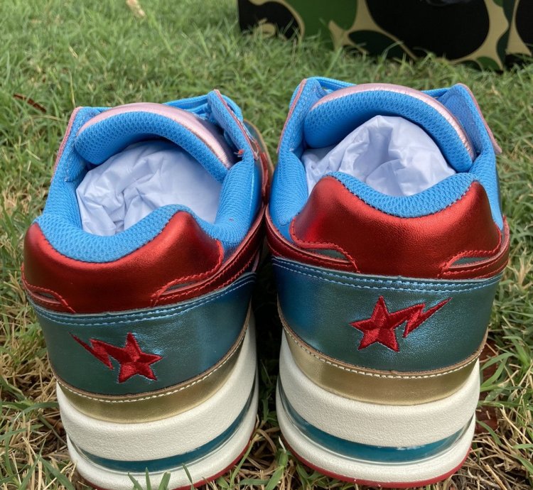 Bape road sta metallic pink
