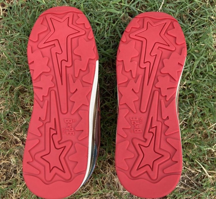Bape road sta metallic pink