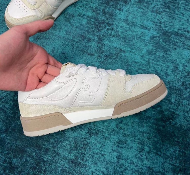 FENDl Match White Suede Low-Tops 'White'