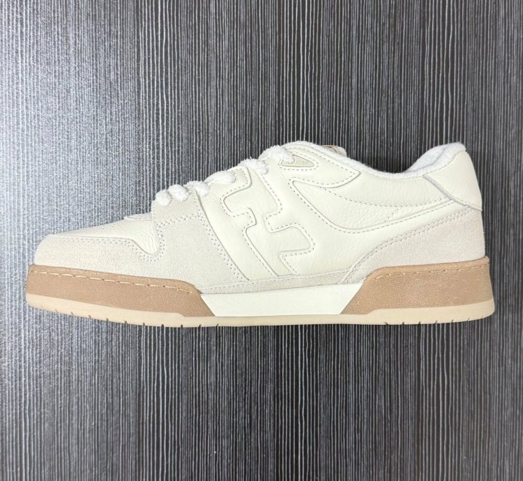 FENDl Match White Suede Low-Tops 'White'