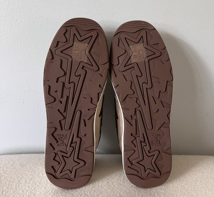 Bape Roadsta Sneakers in Beige Brown