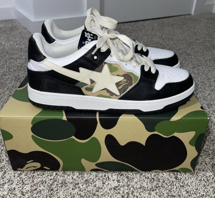 Bape Sk8 Camo Sneakers