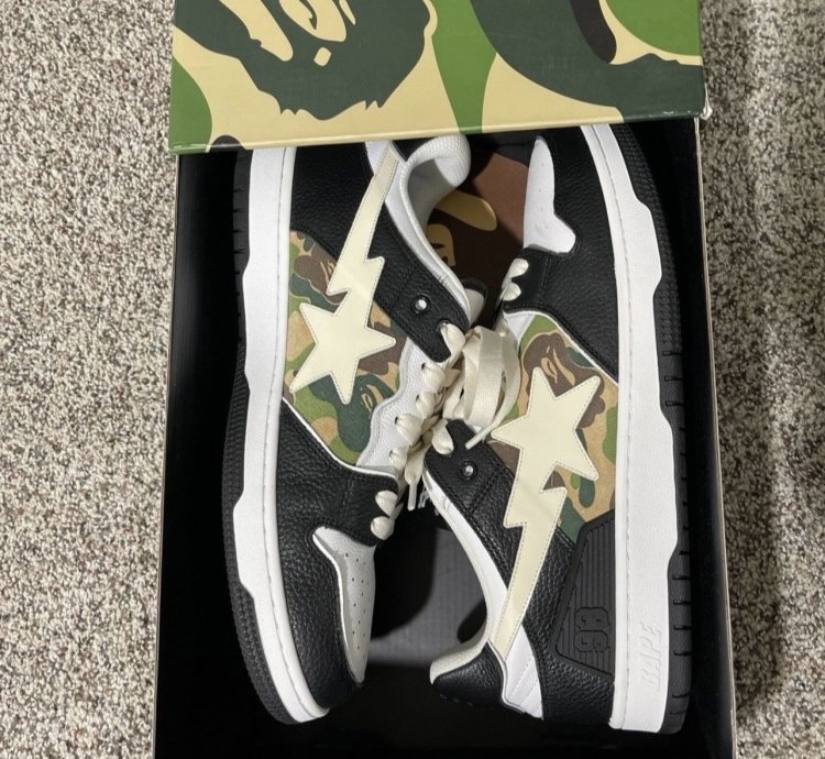 Bape Sk8 Camo Sneakers