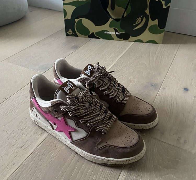 BAPE SK8 STA - BROWN PINK