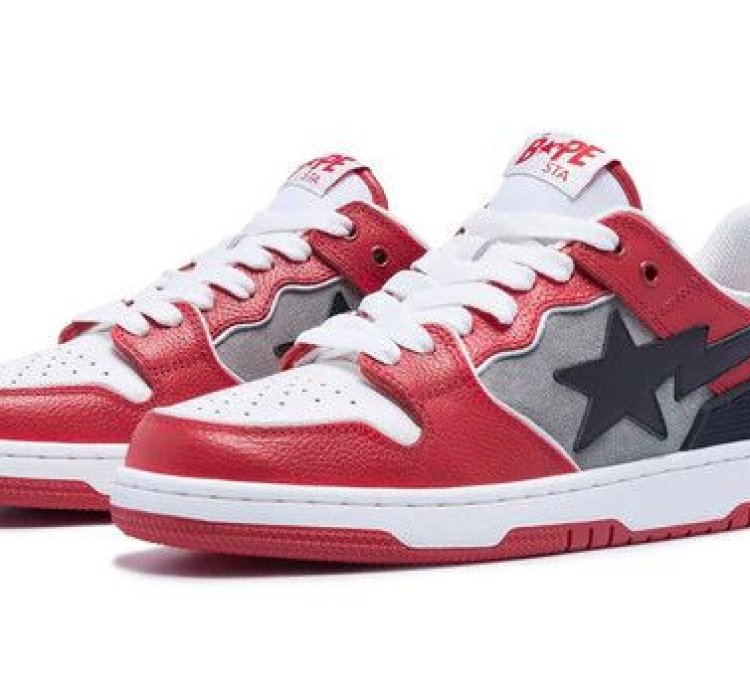 BAPE SK8 STA 1 RED SIZE 10