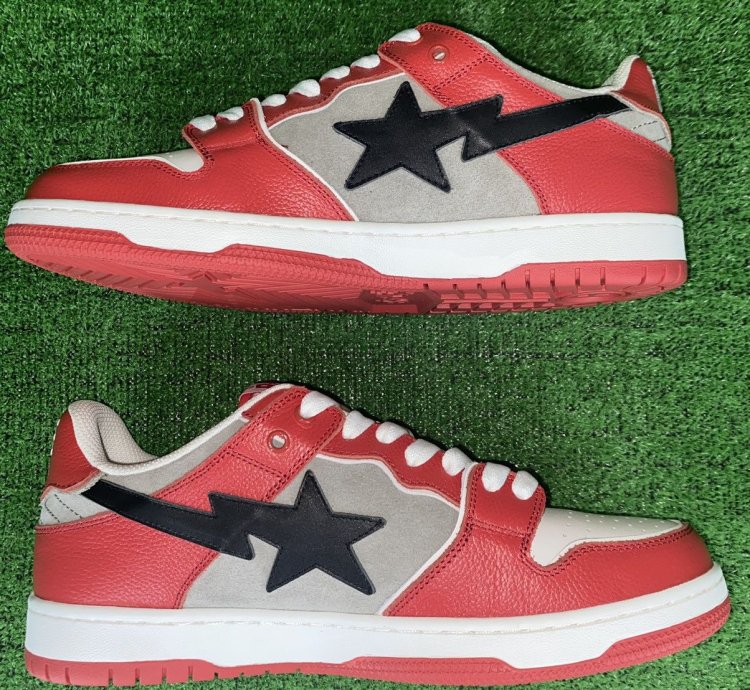 BAPE SK8 STA 1 RED SIZE 10