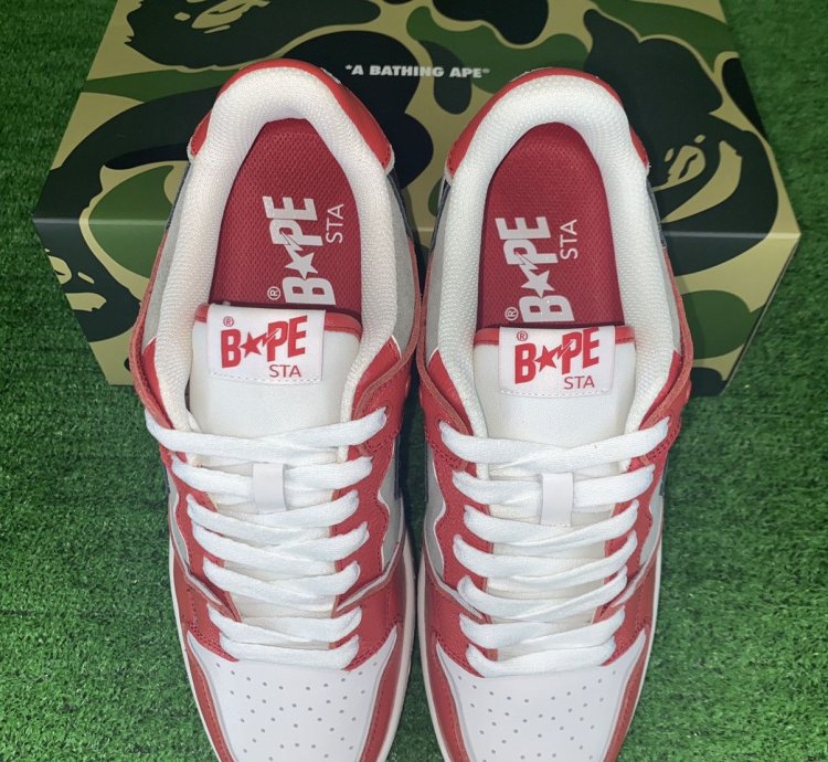 BAPE SK8 STA 1 RED SIZE 10