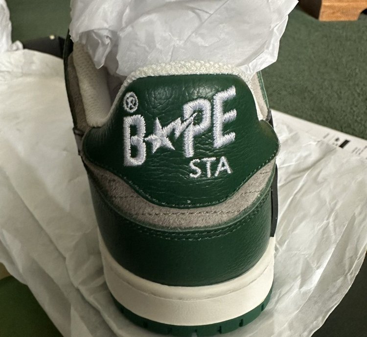 BAPE SK8 STA 1 Sneakers Green and Black