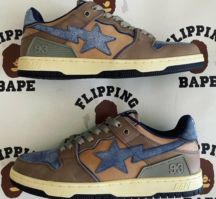 BAPE SK8 STA 3 NAVY