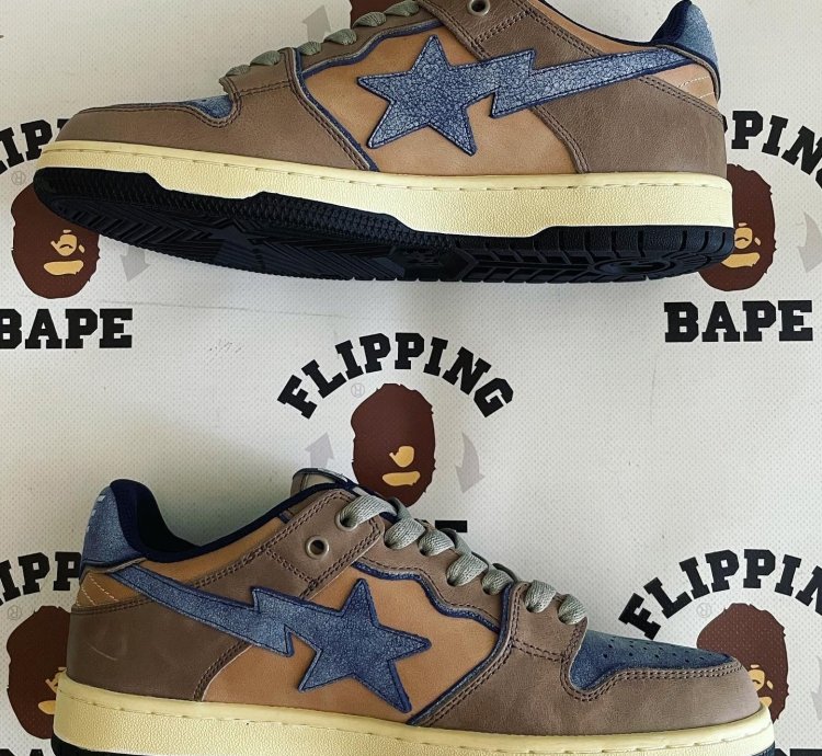 BAPE SK8 STA 3 NAVY