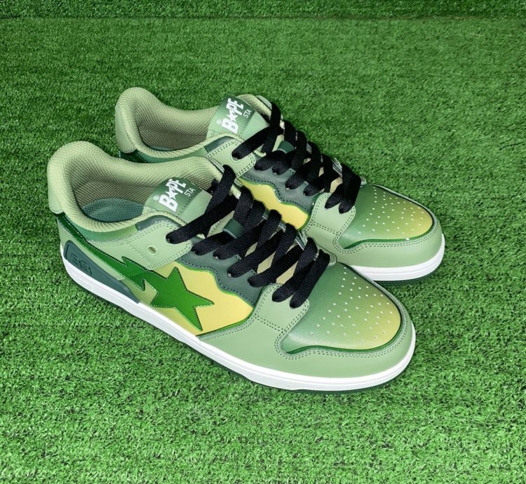 BAPE SK8 STA 5 GREEN SIZE 7